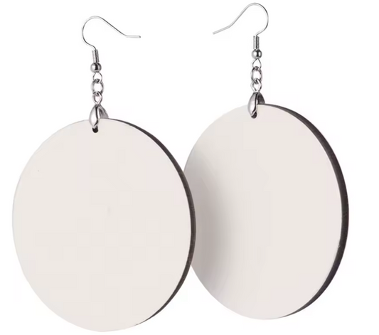 sublimation round earrings