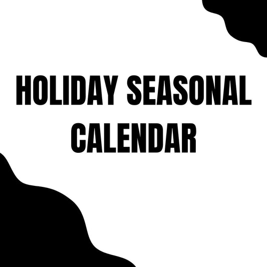 Holiday Seasonal Calendar